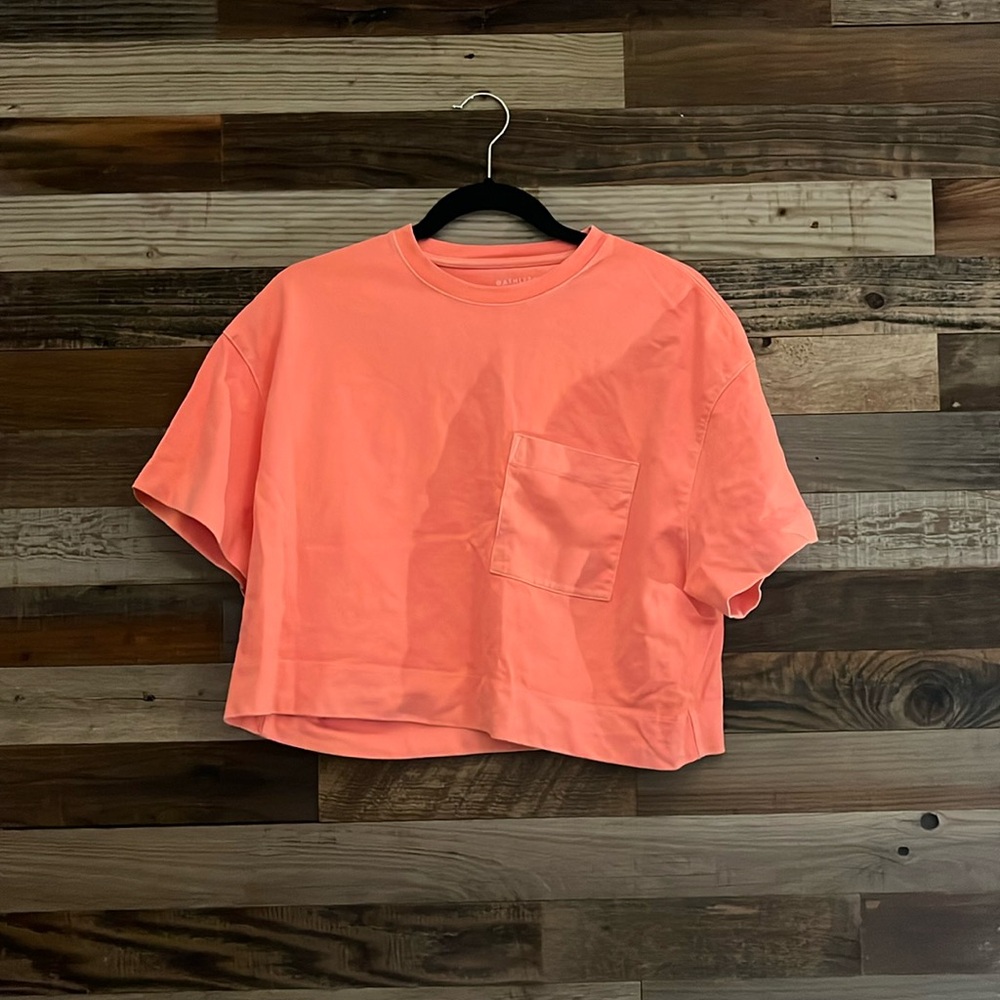 Neon athleta cropped top